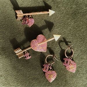 Vintage Chanel Gold Plated Rare Heart Collection